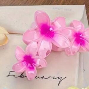 Pink & Hot Pink Hair Clip | New | Large